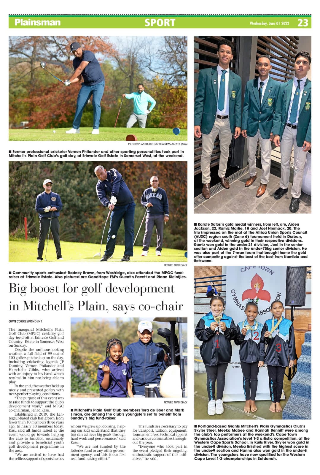 Plainsman Sports Pages